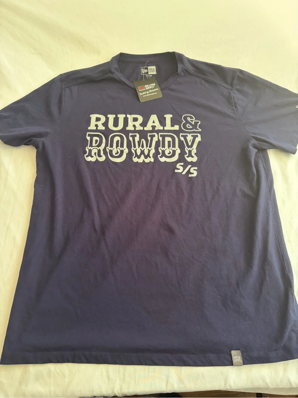 Sullivan Supply Navy Graphic 'Rural & Rowdy' Short Sleeve Tee Size XL